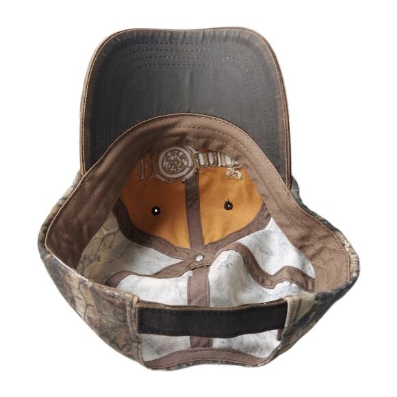 REALTREE Xtra Brown Camouflage Hat Camo "POMP'S Tree Service" One Size Adjustabl - Picture 6 of 7